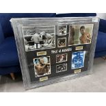 SIGNED AND FRAMED THE FOUR KINGS BOXING PICTURES IE ROBERTO DURAN, THOMAS HEARNS, MARVIN HAGLER,