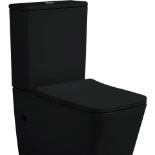 TRADE PALLET TO CONTAIN 4x NEW & BOXED KARCENT Square Floor Standing Two Piece Toilet MATT BLACK.