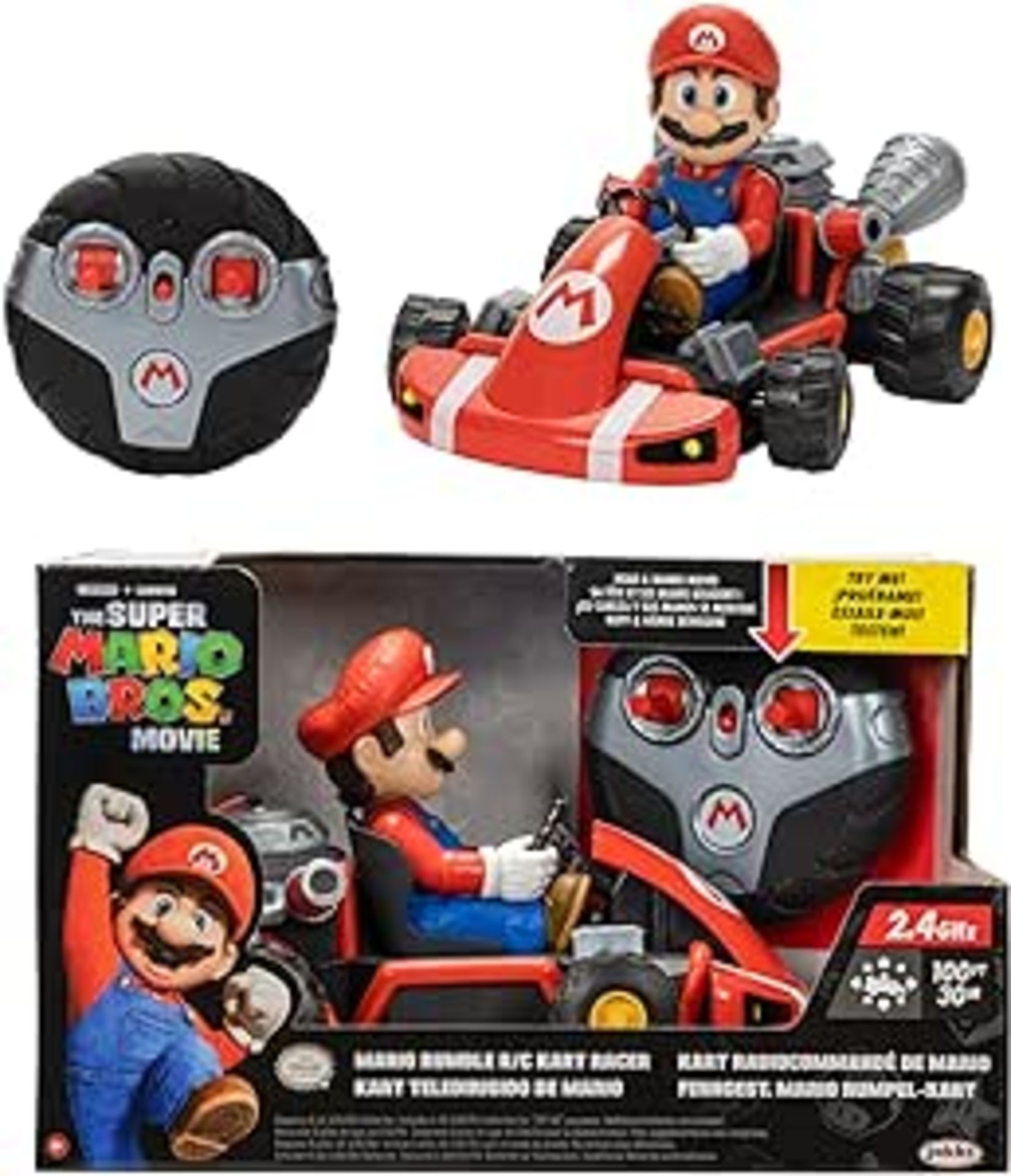 The Super Mario Bros. Movie 418224-F1 Super Mario Movie 2023 Nintendo R/C Car, Rumble Rc. - ER22.