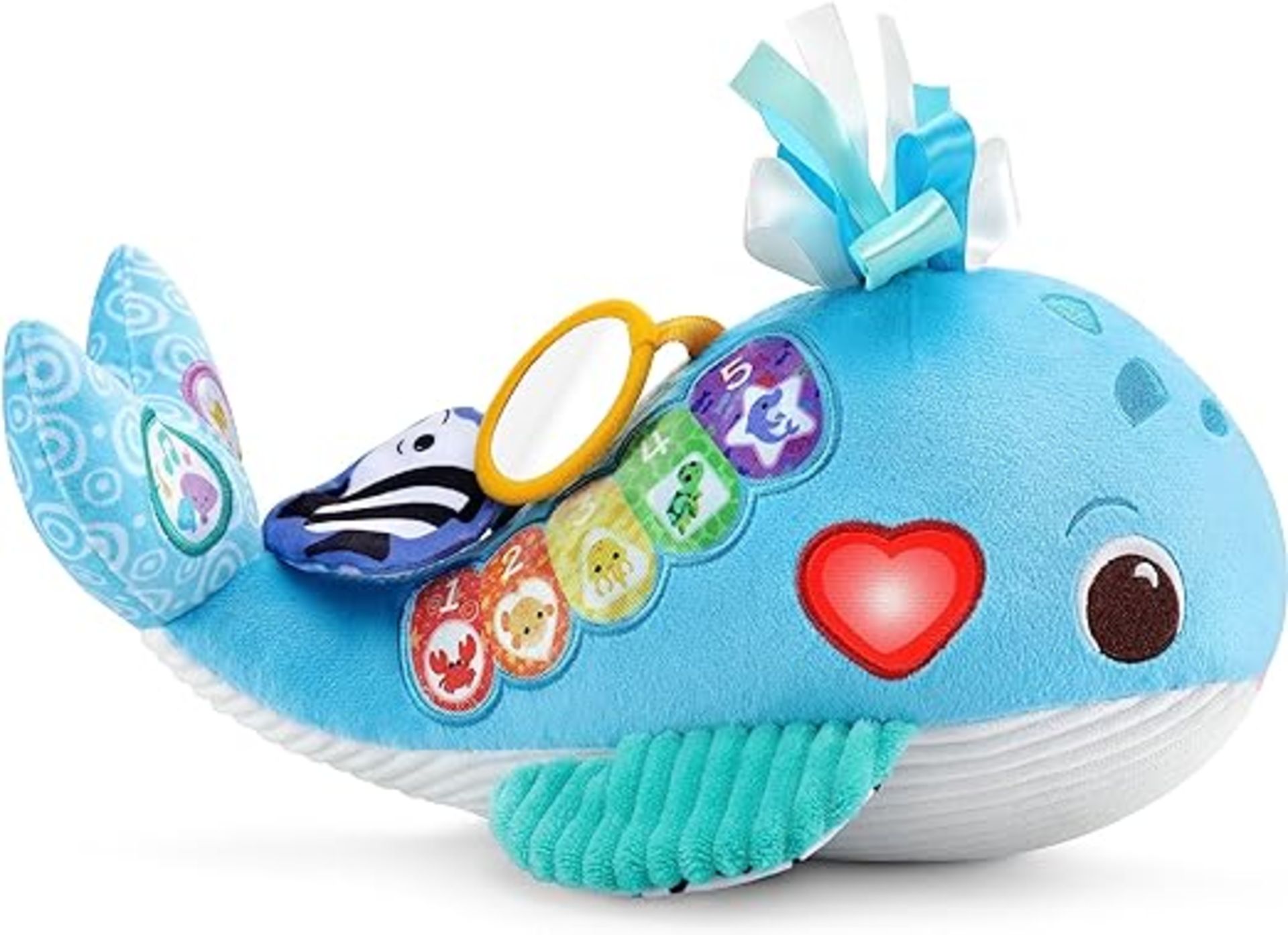 VTech Baby Snuggly Sounds Whale, Baby Sensory Toy with Lights, Sounds & Music, Interactive Gift -