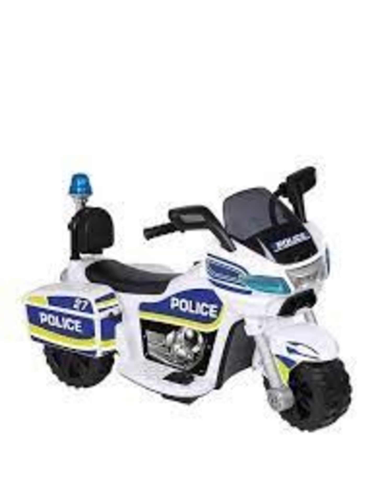 EVO Electric Ride On Police Sports Bike | 6V Battery Powered Motorised Kids Ride-On Bike With