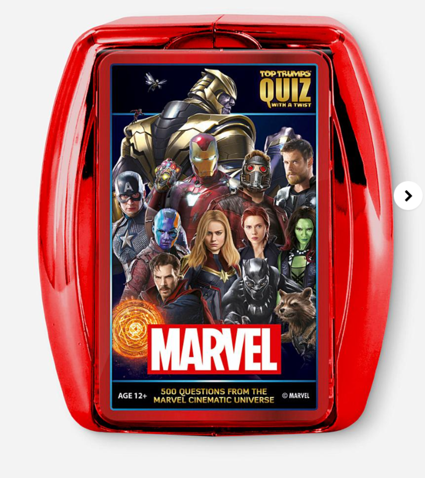 Marvel Cinematic Universe Top Trumps Quiz Game. - ER22. Take another trip aboard the helicarrier and