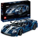 LEGO 42154 Technic 2022 Ford GT Car Model Kit for Adults to Build & 76914 Speed Champions Ferrari