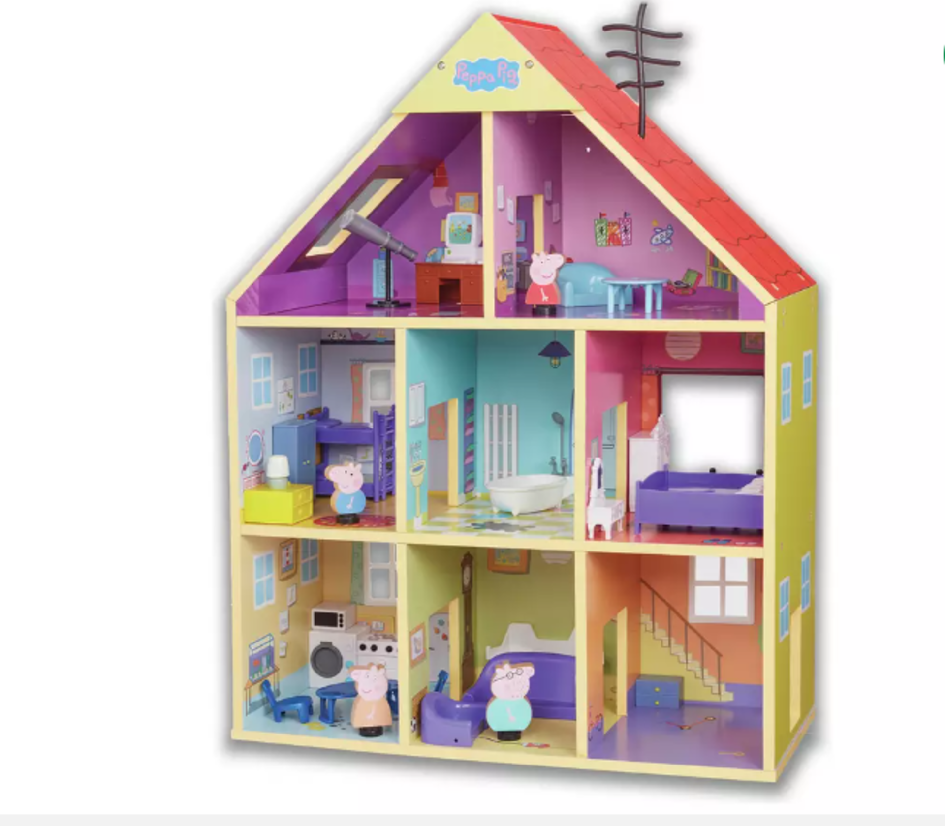 Peppa Pig Wooden Playhouse. - ER22. Bring the world of Peppa Pig to life at home with this beautiful