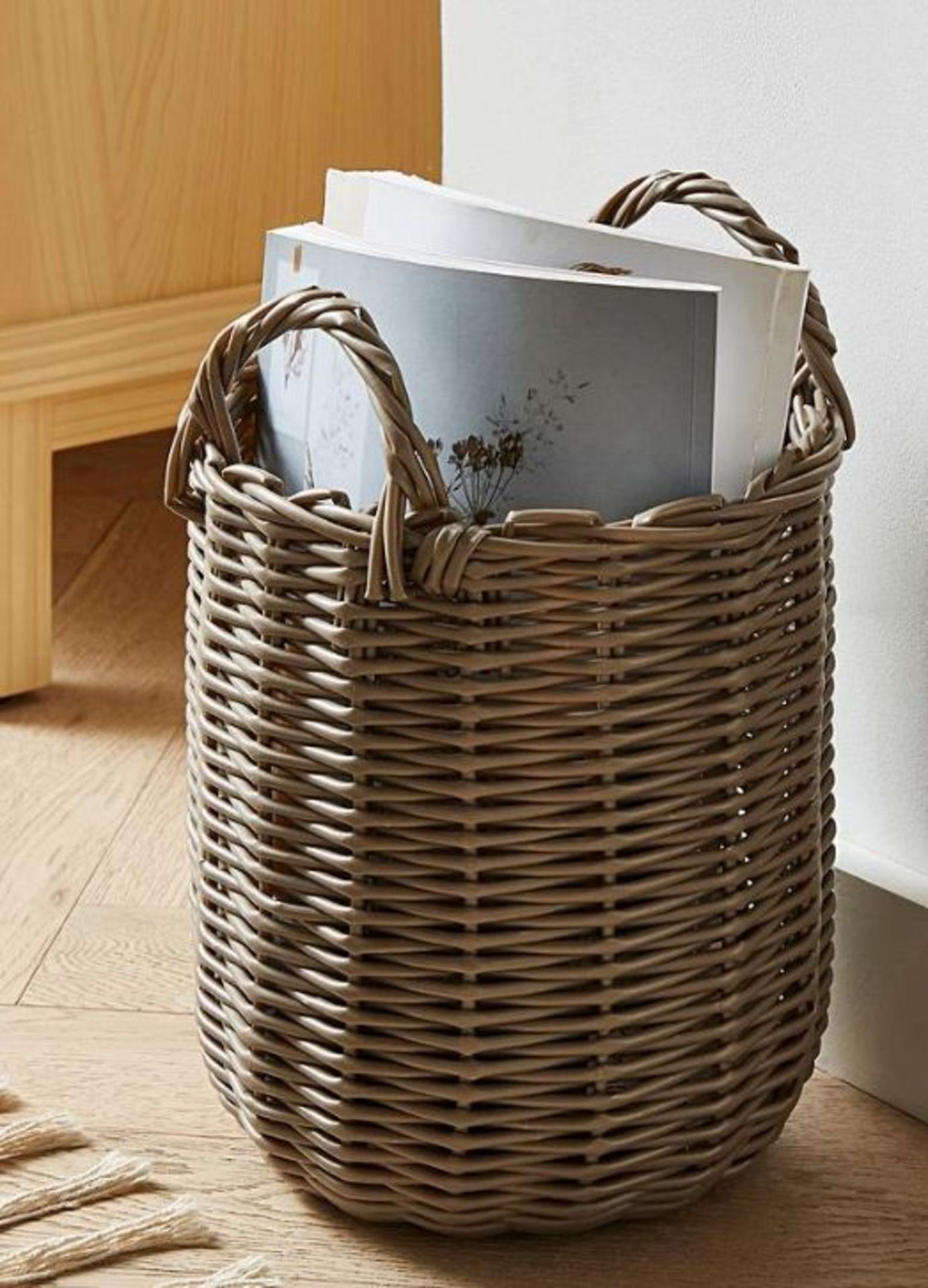 Woven Belly Basket. - ER22. This storage basket will sit perfectly in any living space, it is an