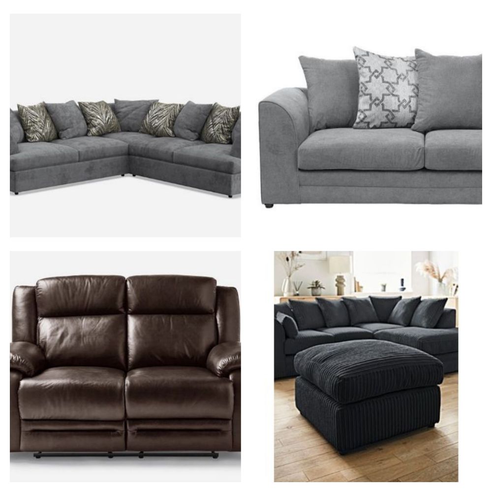 Luxury Sofas Including: 3 Seaters, Reclining, Leater, Fabric, Arm Chairs, Corner Sofas, Foot Stools & More - Delivery Available (HS)