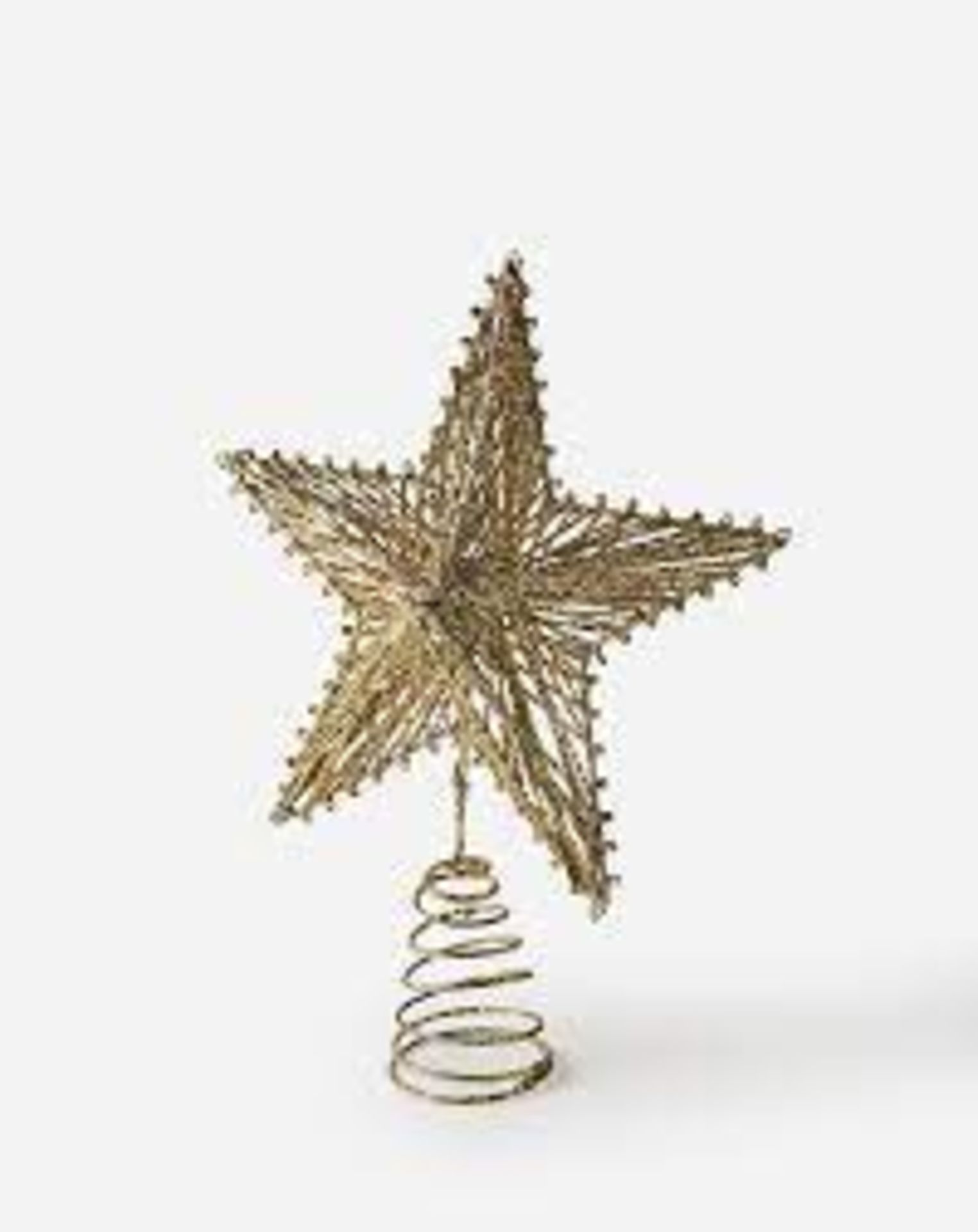 Gold Finish Metal Chtistmas Star - Treetop (LOCATION H/S 2.6.2)