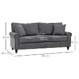 Grey 2 Seater Sofa Base, ONLY BASE, part of RRP £622.99 set (LOCATION H/S 5.2.1)