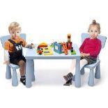 3-Piece Blue Toddler Multi Activity Table And Chair Set RRP £118.98 (LOCATION - H/S 4.5.2)