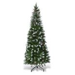 4.6Ft Green Pre-Lit Collapsible Christmas Tree With 110 Led Lights (LOCATION - H/S 4.5.2)