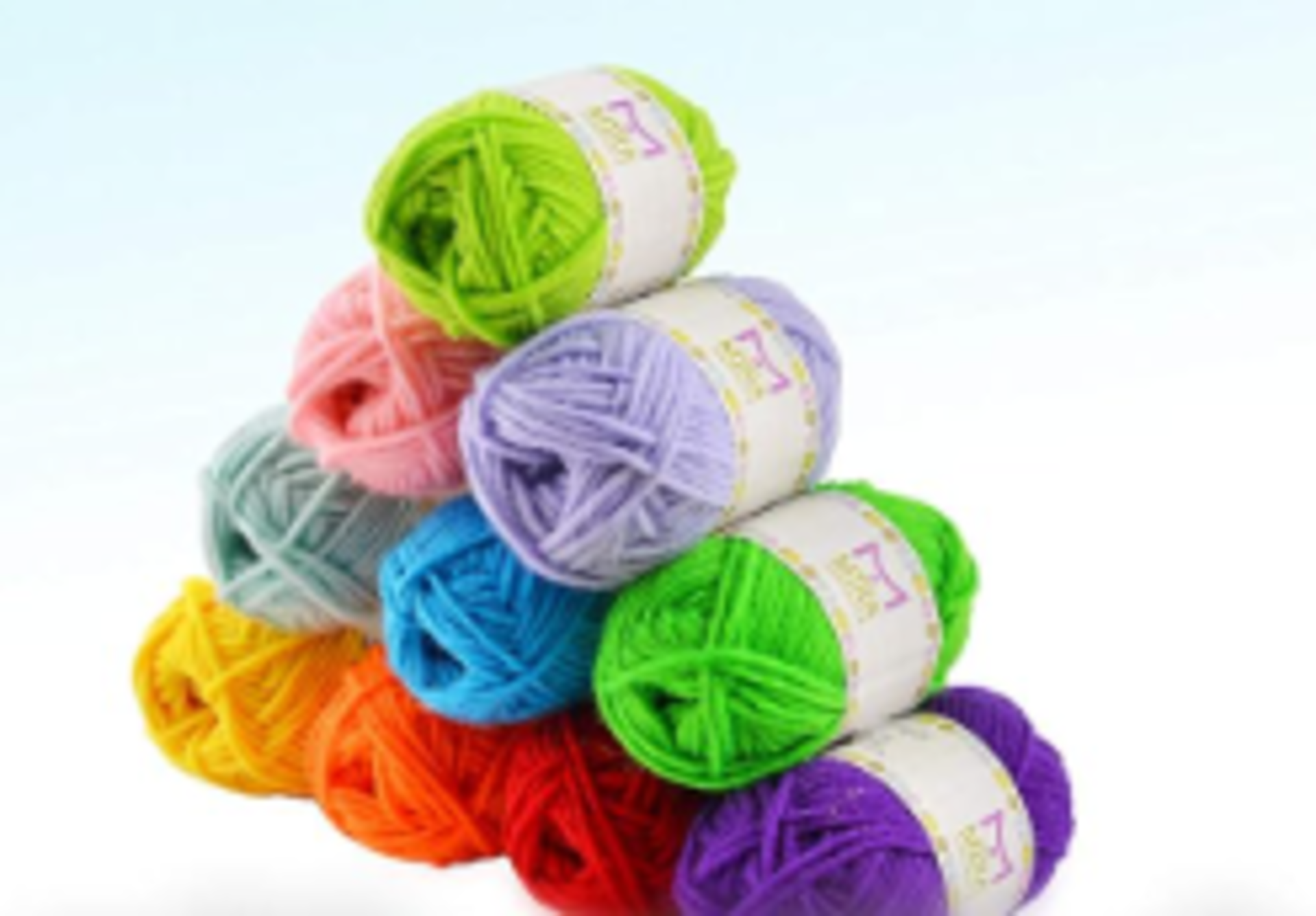 10 X BRAND NEW SETS OF 12 ASSORTED MIRA HANDCRAFTS YARN ROLLS 9.7