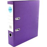 8 X BRAND NEW PACKS OF 10 EXACOMPTA PURPLE LEVER ARCH FILES A4 RRP £48 PER PACK R9-8