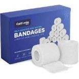 18 X BRAND NEW PACKS OF 24 GAUZE ROLL STRETCH BANDAGES R1.6