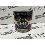 5 X 2.5L ASSORTED FARROW AND BALL PAINT TINS (VARIOUS SHADES) RRP £55 PER TIN R10-3