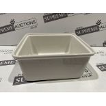 2 X BRAND NEW PACKS OF 4 CHURCHILL WHITE CASEROLE DISHES RRP £106 PER PACK R4-2