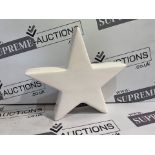 55 X BRAND NEW HITE PORCELIAN STARS R7-4