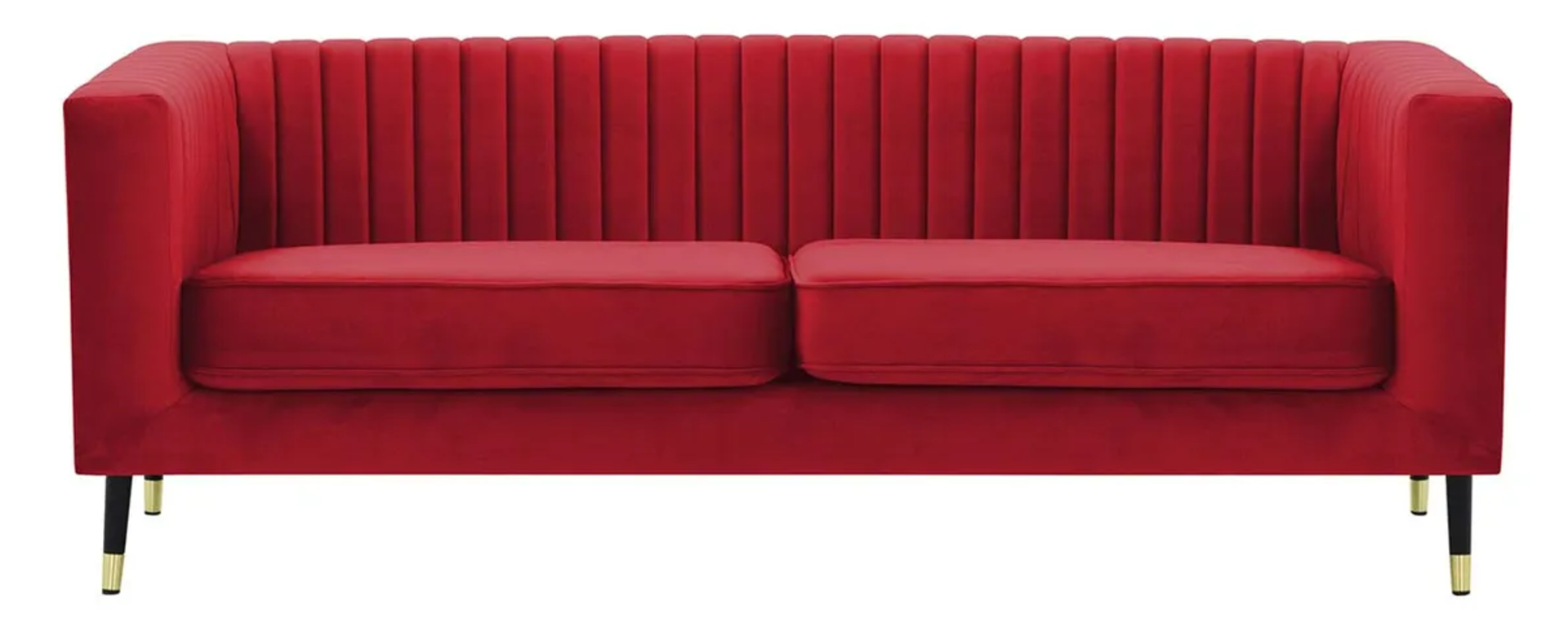New & Packaged Slender 3 Seater Sofa. RRP £548. People associate sofas with rest and relaxation.