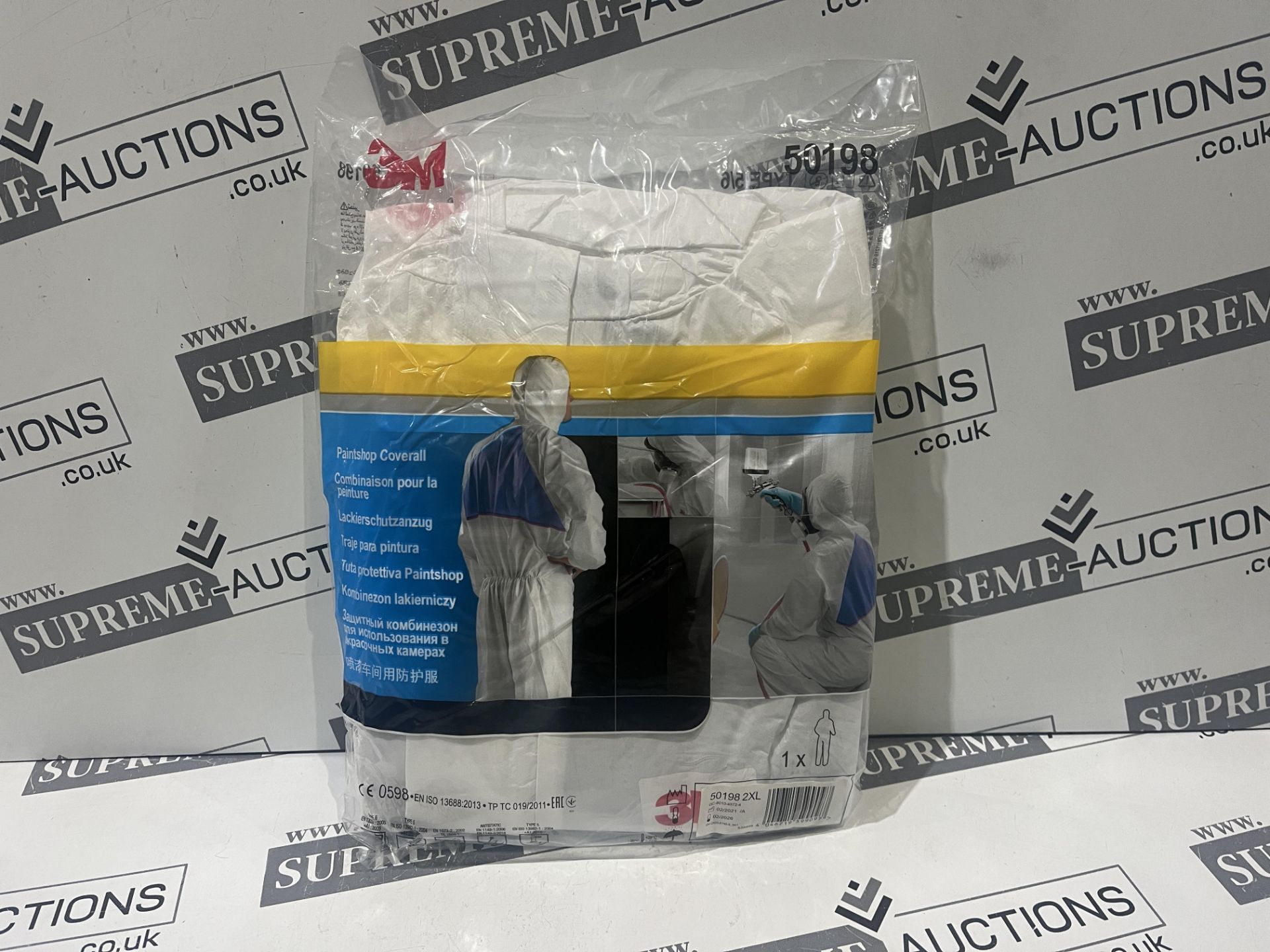 3 X BRAND NEW PACKS OF 25 3M PAINTSHOP COVERALLS SIZE XXL R10-6