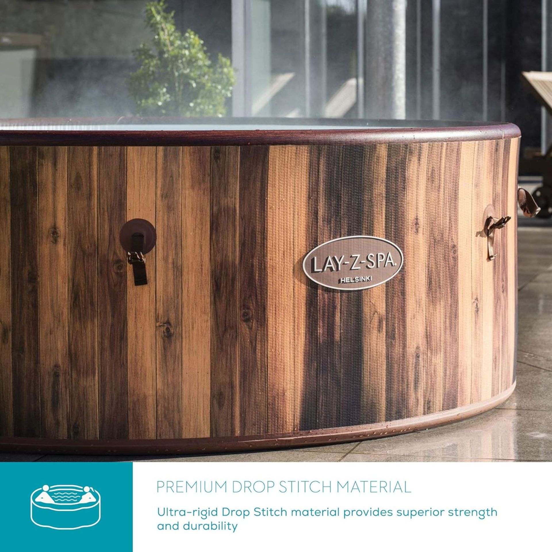 NEW & BOXED LAY-Z-SPA Helsinki 7 Person Hot Tub. RRP £919.99. This Nordic inspired spa features - Image 6 of 9