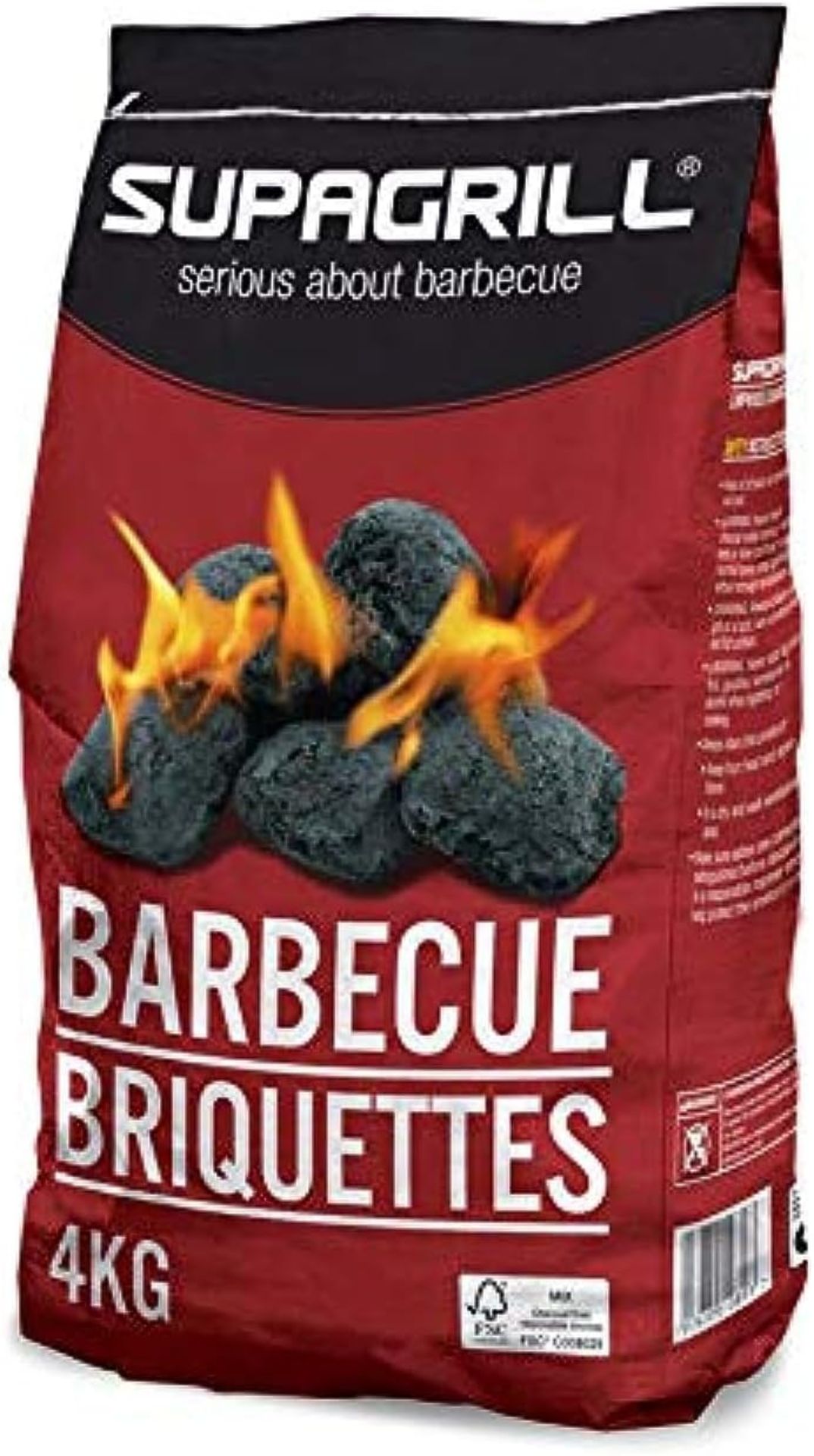 9 X BRAND NEW 8KG BAGS OF SUPA GRILL BBQ BRIQUETTES R3.7