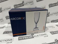 BRAND NEW PACK OF 48 ARCOROC SAVOIE STEMMED WINE GLASSES R10-4