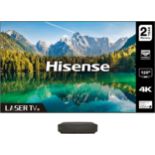 NEW & BOXED HISENSE 120L5FTUK 120 Inch Ultra Short Throw 4K Laser Cinema Projector & Screen Set. RRP