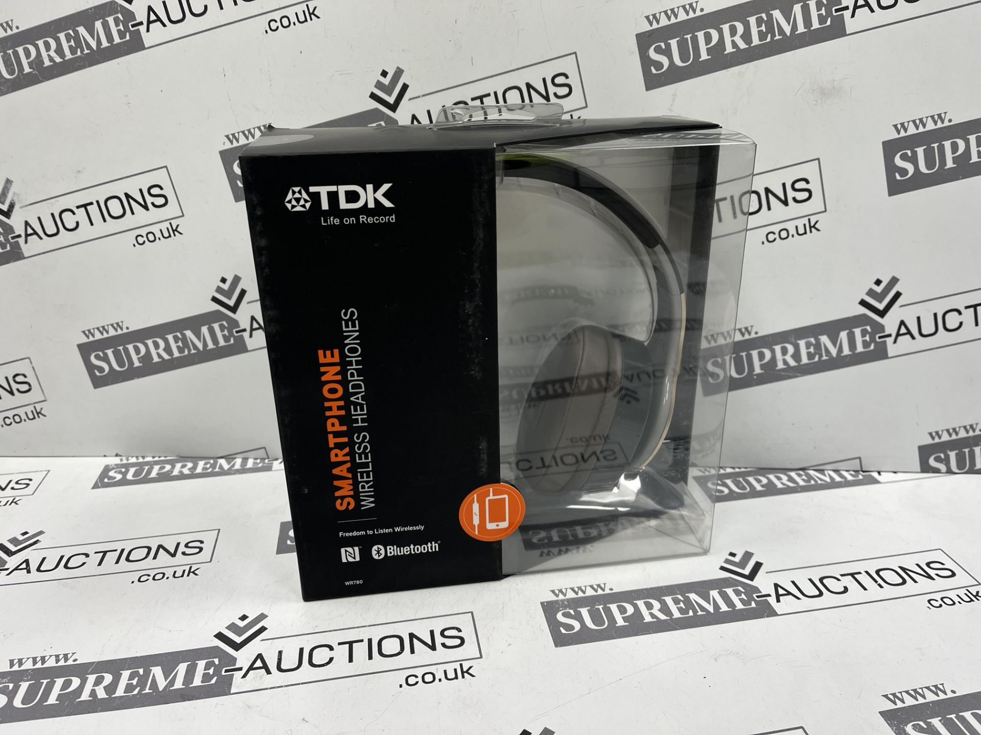 20 X NEW & BOXED TDK WR780 Gold & Brown Bluetooth Wireless Headphones Mic + Remote. (ROW6.7)