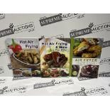 50 X BRAND NEW SETS OF 3 ASSORTED AIR FRYER RECIPE BOOKS R11-12