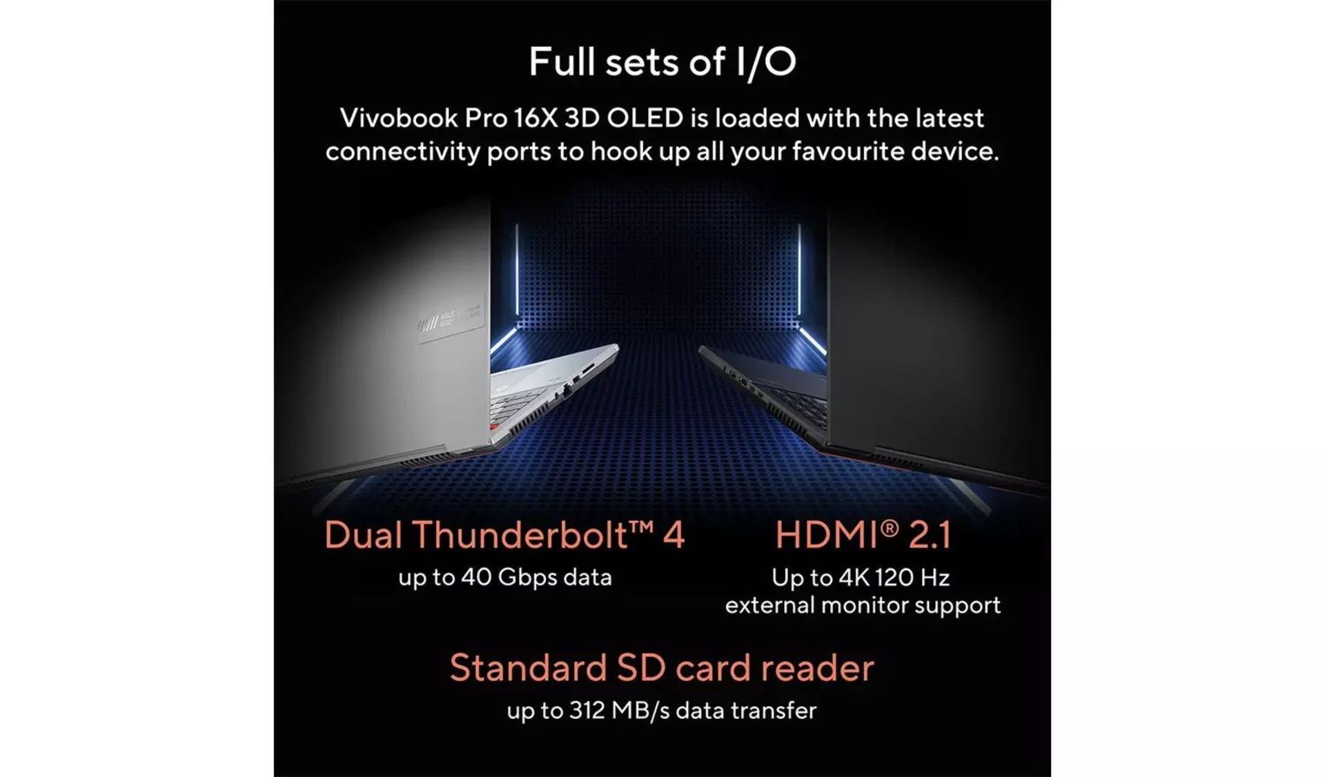 BRAND NEW FACTORY SEALED ASUS Vivobook Pro 16X Core i7 RTX 4070 16 Inch Laptop K6604JI-K8055W. - Image 7 of 10