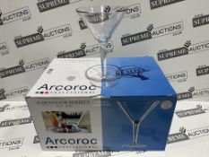 12 X BRAND NEW PACKS OF 6 ARCOROC GLASS SETS (2 DESIGNS) R11-9