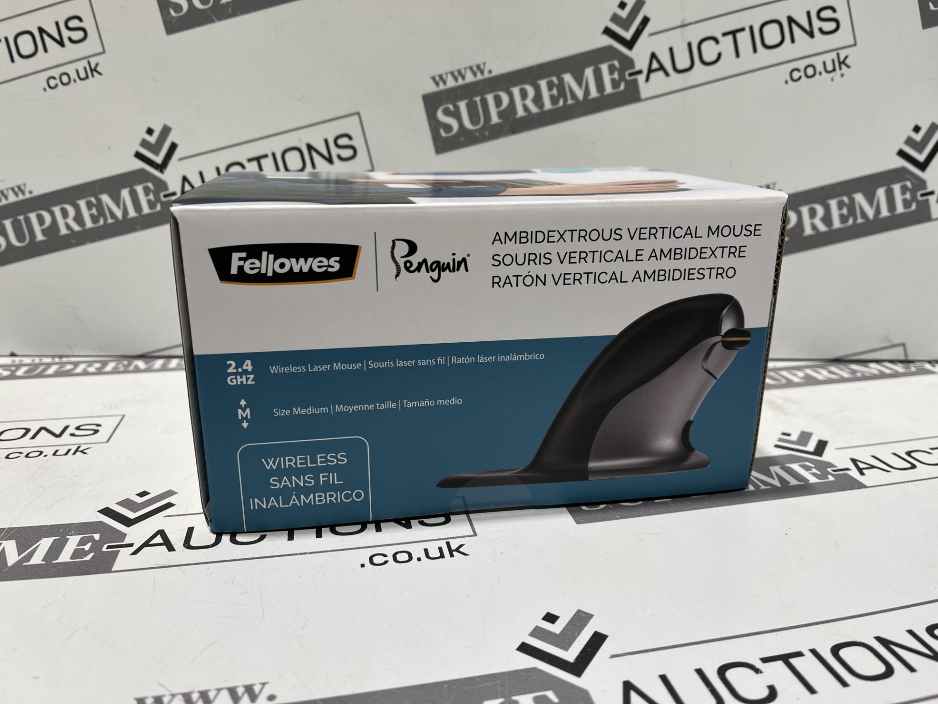 3 X BRAND NEW FELLOWES PENGUIN EASY GLIDE WIRELESS MOUSE MEDIUM RRP £109 EACH P4