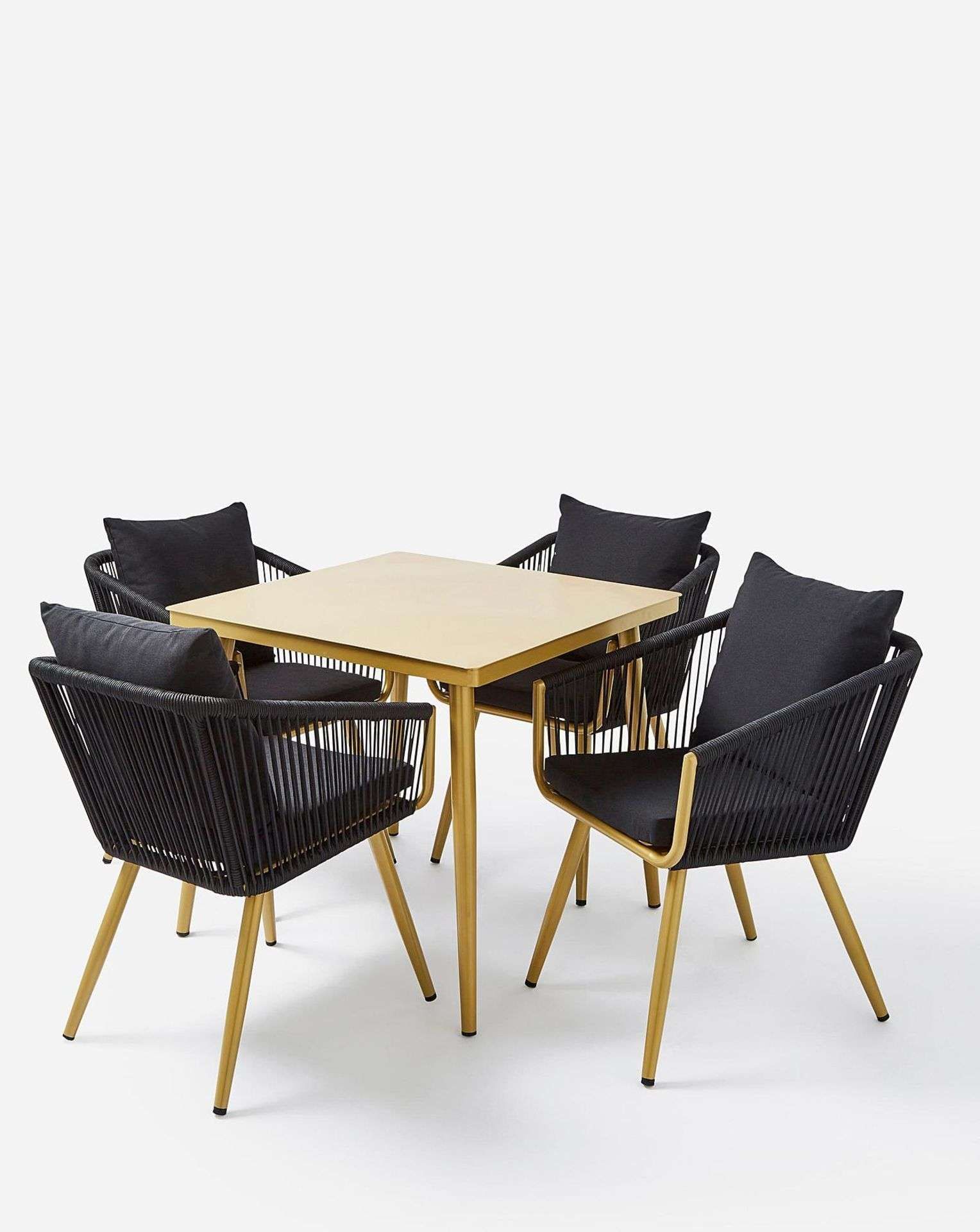 Trade Lot 4 x New & Packaged Joanna Hope Naya 4 Seater Dining Sets. RRP £719 each. This Exclusive - Bild 4 aus 5
