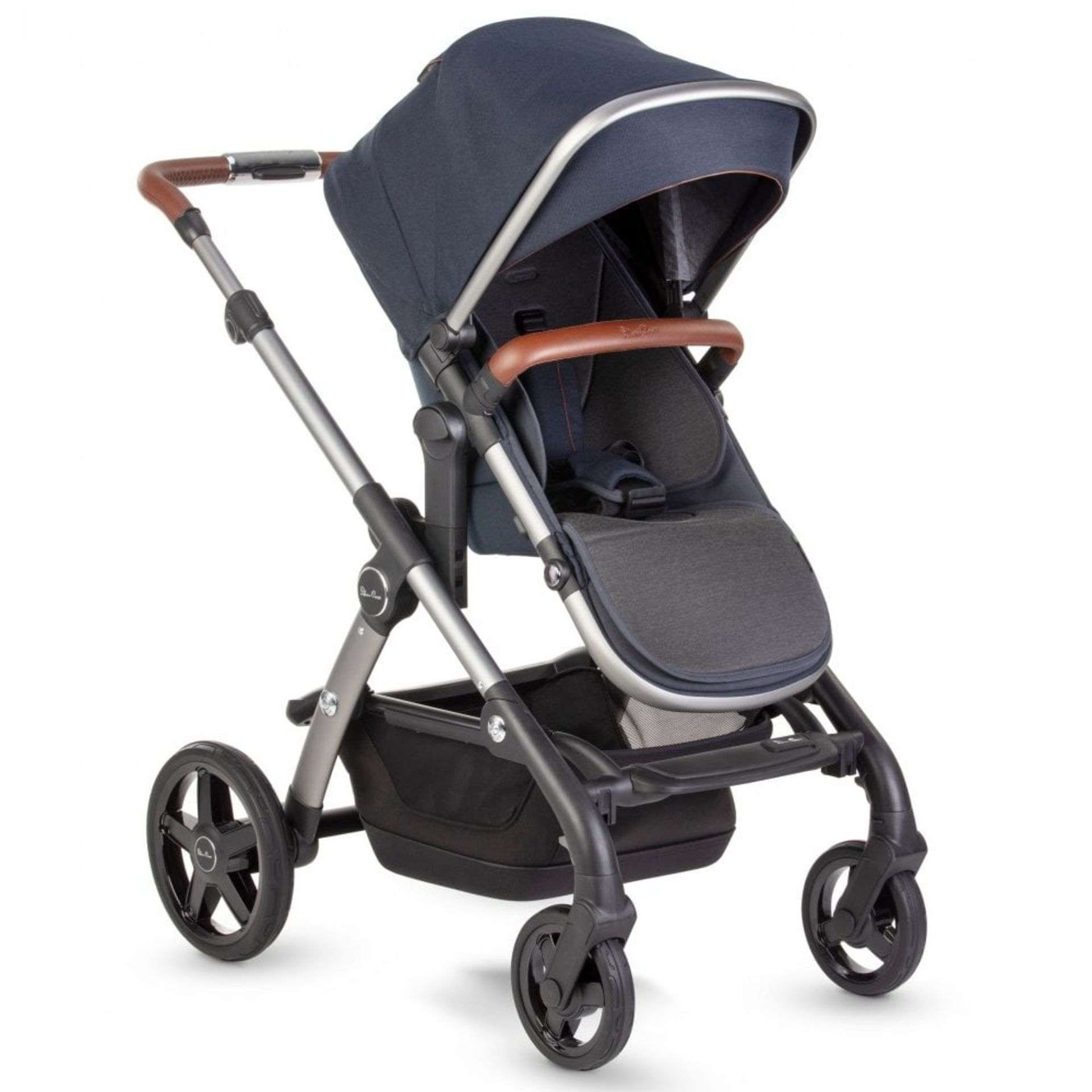 NEW & BOXED SILVER CROSS Wave 4-In-1 Pram & Pushcahair System. INDIGO. RRP £1095. COMPLETE WITH WAVE - Bild 2 aus 5