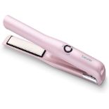 Beurer HS20 Cordless Rechargeable Hair Straightener (132/29) With USB Charging Cable, 3 Fast-Heating