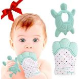 50 X BRAND NEW LINAME DELUXE LUXURY TEETHING KITS INCLUDING GREY TURTLE TEETHING TOY AND GREY