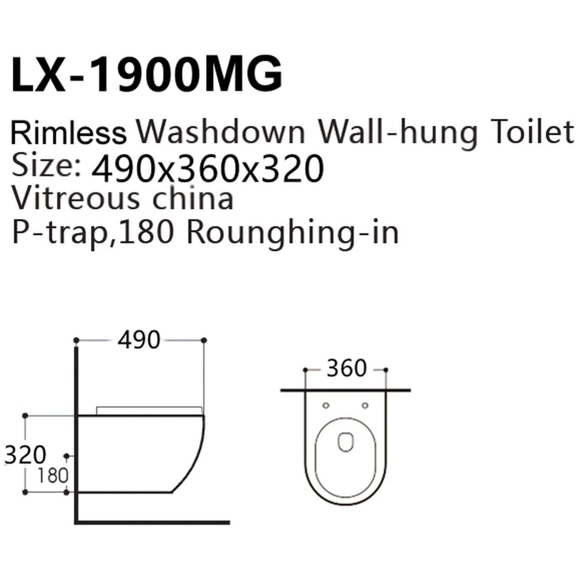 TRADE PALLET TO CONTAIN 4x NEW & BOXED KARCENT Rimless Wall Hung Toilet MATT GREY. This Rimless Matt - Bild 2 aus 2