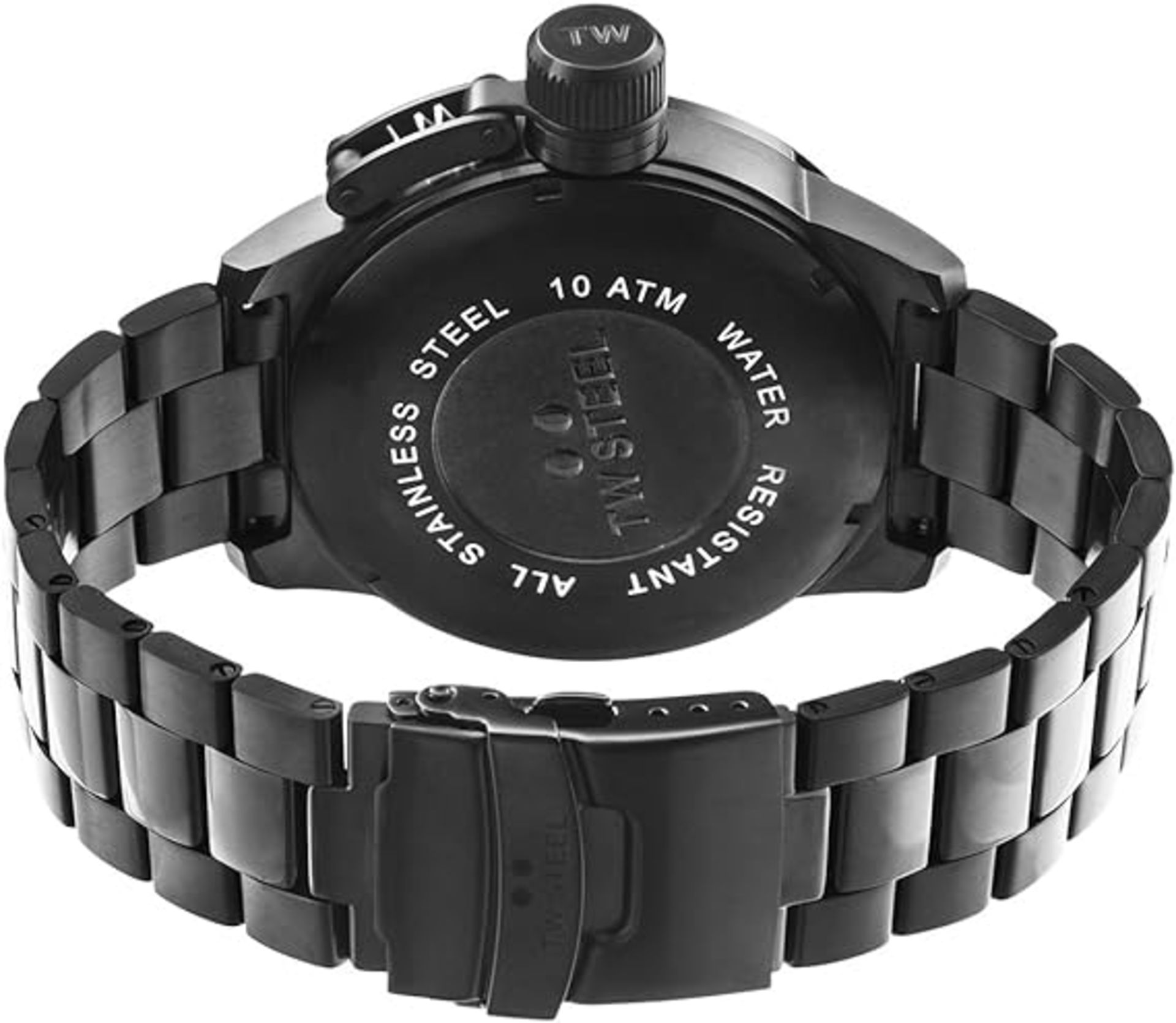 Brand NewTW Steel Men's Quartz Watch with Black Dial Analogue Display and Black Stainless Steel - Bild 3 aus 5
