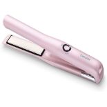 Beurer HS20 Cordless Rechargeable Hair Straightener (128/29) With USB Charging Cable, 3 Fast-Heating