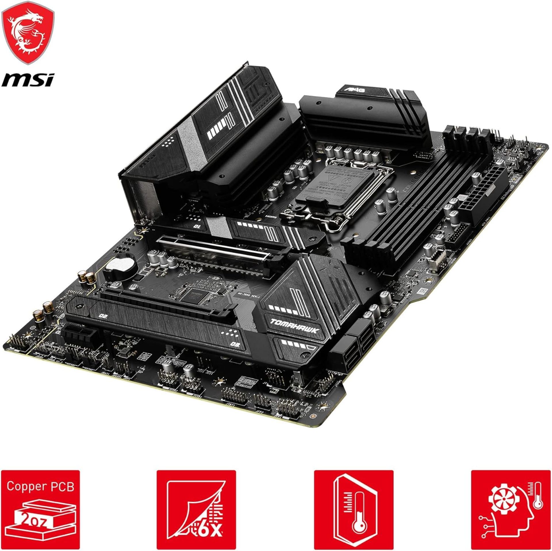 MSI MAG B760 TOMAHAWK WIFI DDR4 Motherboard. RRP £185. 12TH & 13TH GEN CORE, HIGH PERFORMANCE - - Image 4 of 7
