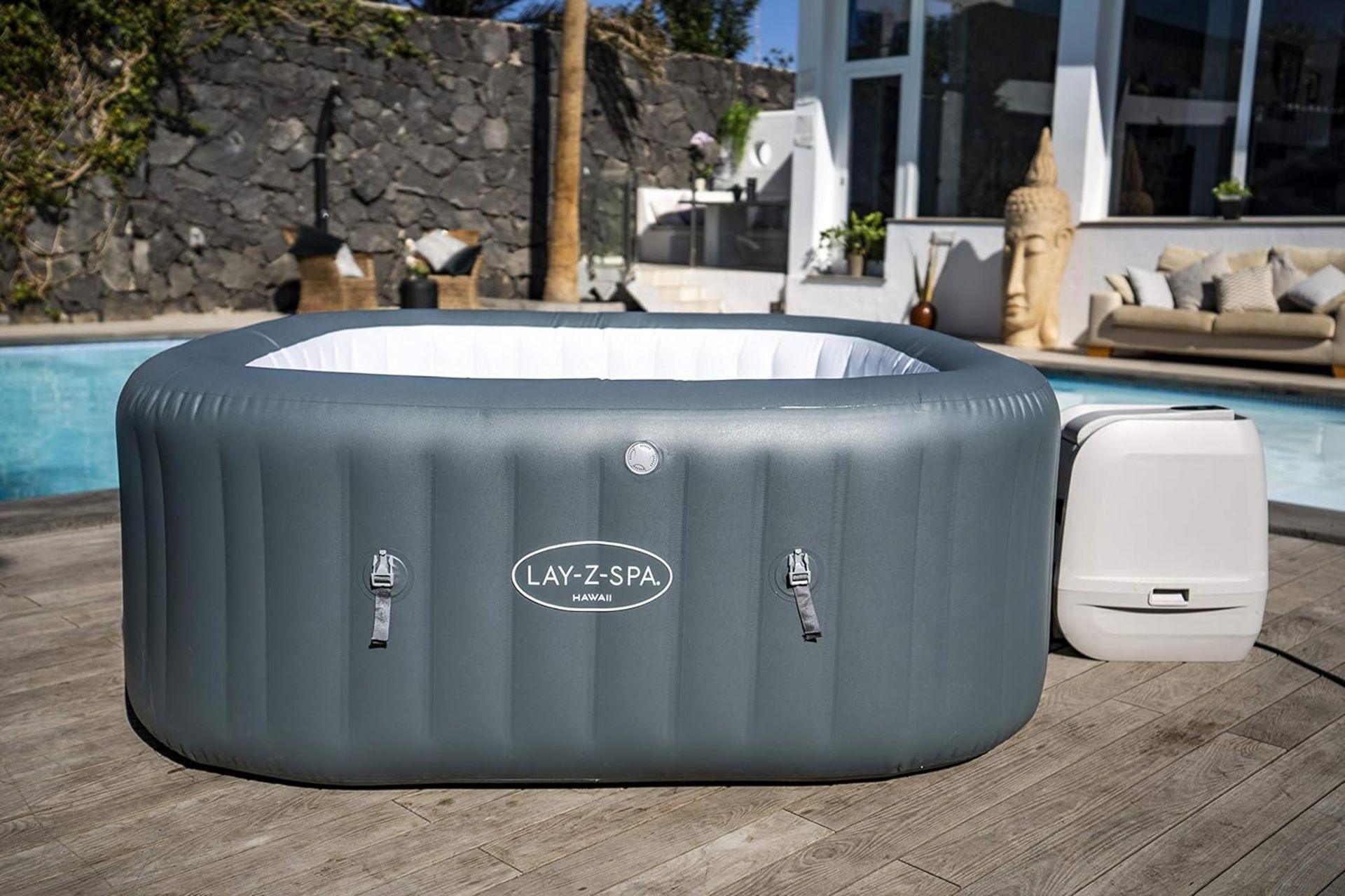 BRAND NEW LAZY SPA HAWAI HYDRO JET PRO SPA RRP £1095, The Hawaii HydroJet Pro™ offers the perfect - Bild 6 aus 6