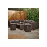 8 Seater Garden Corner Rattan Sofa Set With Coffee Table. - ER45. . (2500313 & 2500314). - ER42. (