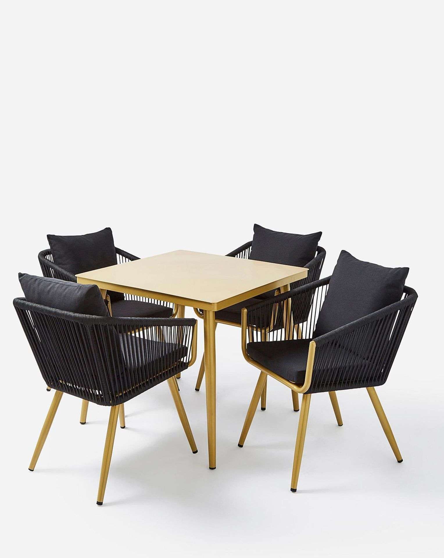 New & Packaged Joanna Hope Naya 4 Seater Dining Set. RRP £719. This Exclusive Joanna Hope Naya 4 - Bild 4 aus 5