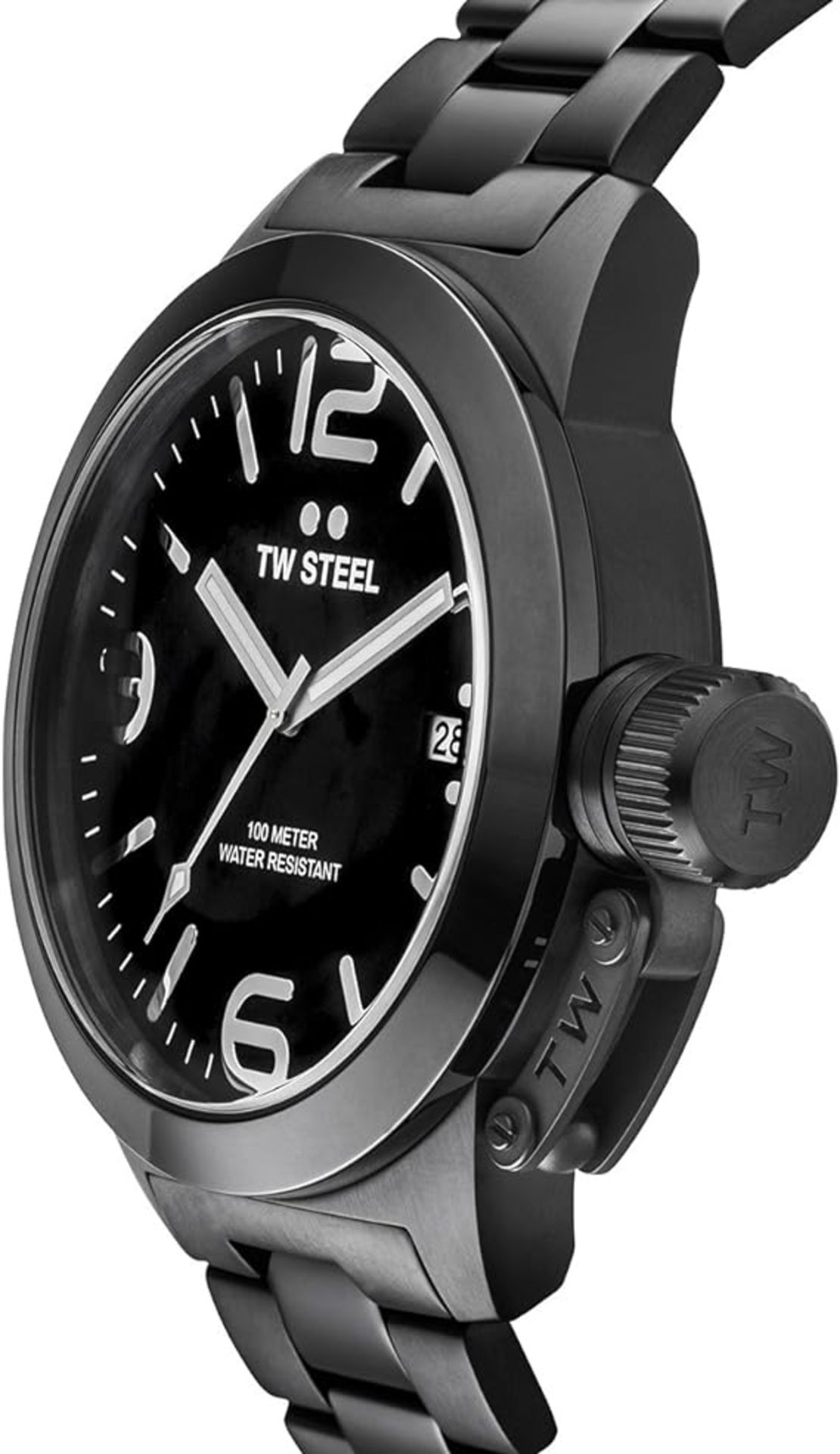 Brand NewTW Steel Men's Quartz Watch with Black Dial Analogue Display and Black Stainless Steel - Bild 2 aus 4