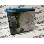 4 X BENROSS PORTABLE COOL AIR DESK FANS R9-1