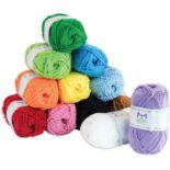 10 X BRAND NEW SETS OF 20 ASSORTED MIRA HANDCRAFTS ROLLS OF YARN R1.10