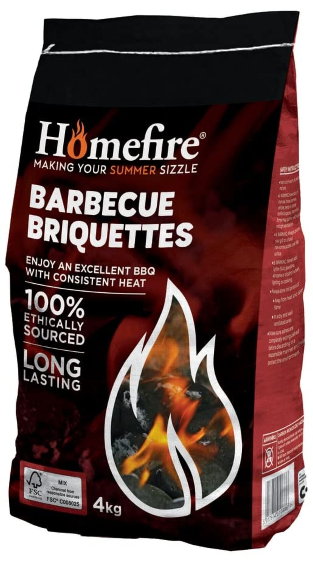 15 X BRAND NEW HOMEFIRE 8KG BBQ BRIQUETTES BAGS R19.1