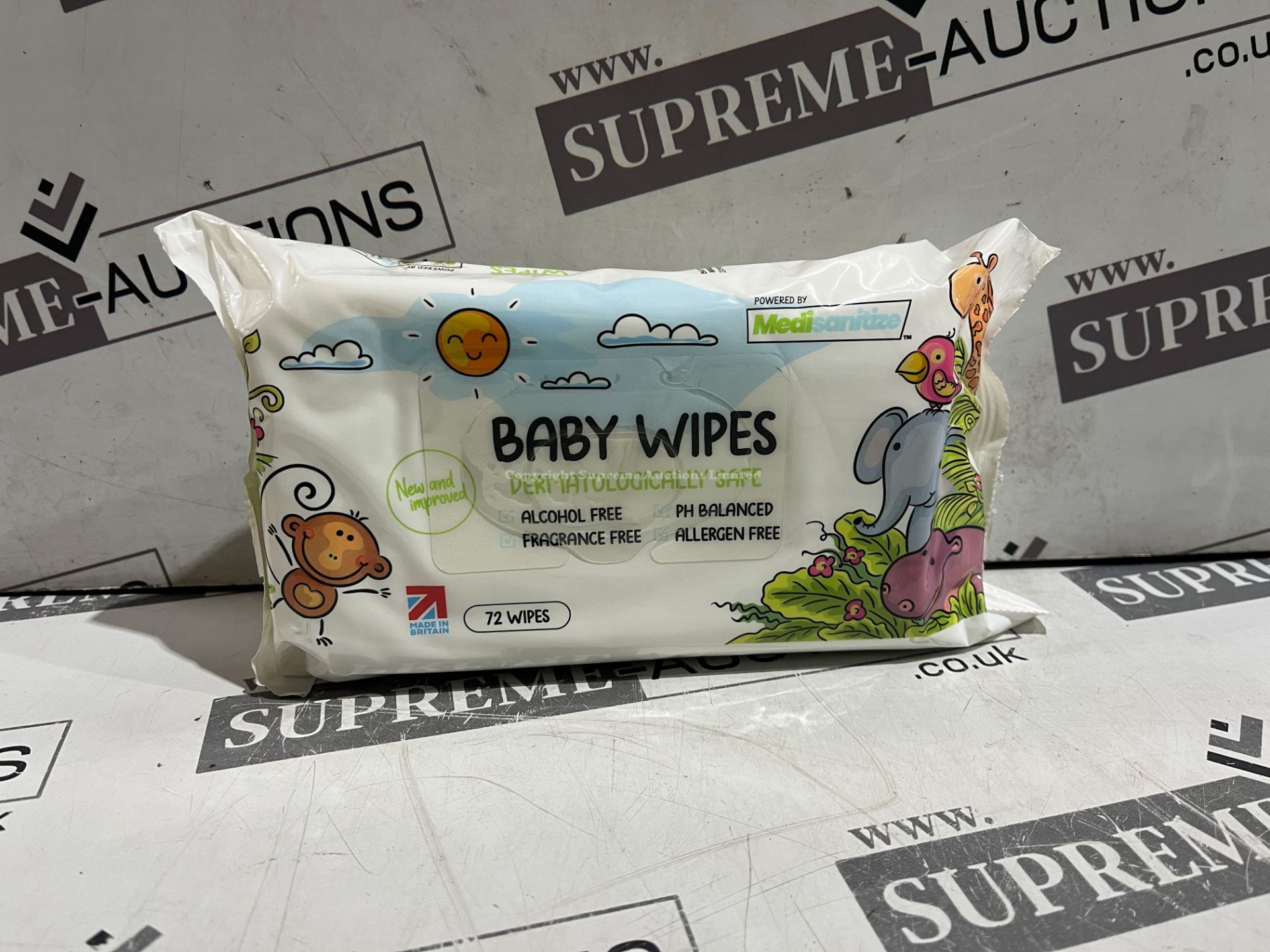 72 X BRAND NEW PACKS OF 72 BABY WIPES RT9-17