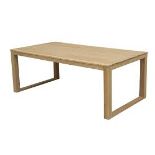 BRAND NEW HEVER REVCTANGULAR TEAK DINING TABLE R11-3