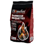 15 X BRAND NEW HOMEFIRE 8KG BBQ BRIQUETTES BAGS R19.1