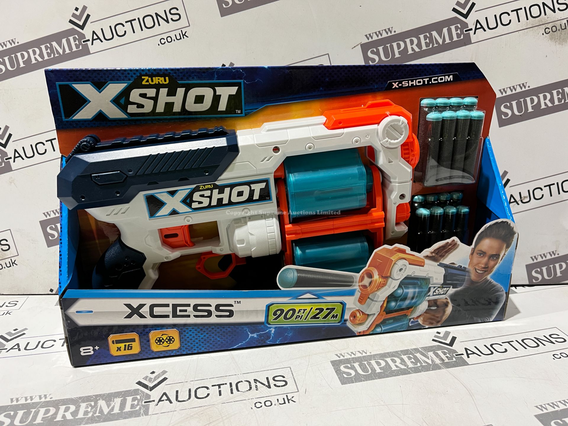 12 X BRAND NEW ZURU X SHOT TOY GUNS WITH FOAM BULLETS R9-6